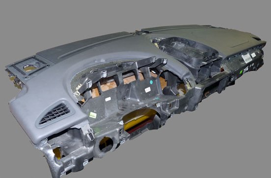 Перетяжка торпедо кожей - работа 7