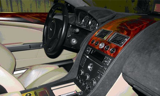 Перетяжка торпедо кожей - работа 36